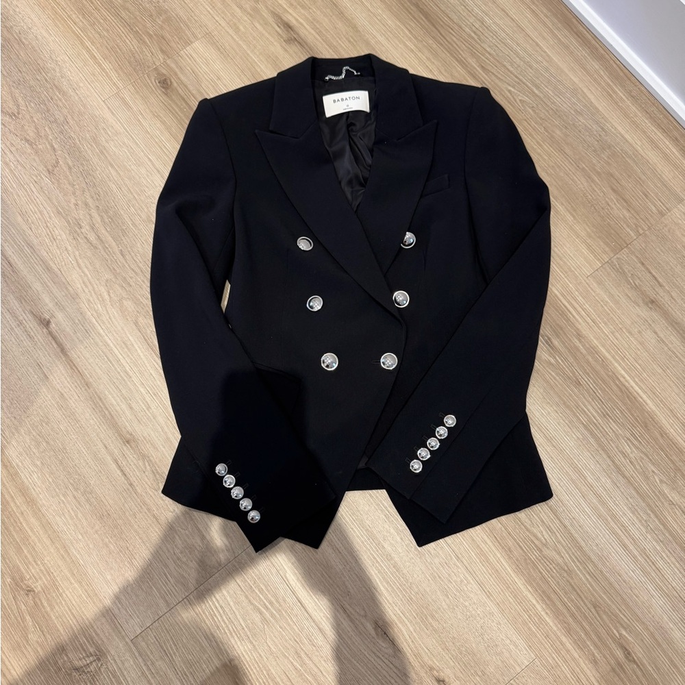 Black Blazer with Silver Buttons